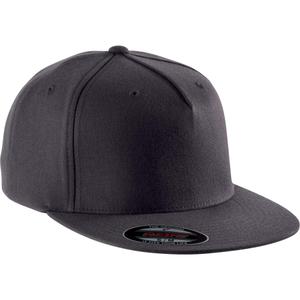 kp908-deepgrey-casquette-k-up-flexfit-5-panneaux-gris-fonce