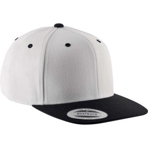 kp910-white-black-casquette-k-up-visiere-plate-6-panneaux-blanc-noir-tu