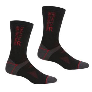 ruh041-qdd-chaussettes-en-laine-regatta-x2-black-dkred