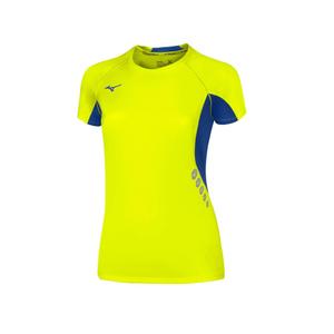 maillot-femme-mizuno-premium-training-jaune-fluo-bleu-royal