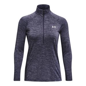 1320128-558-sweatshirt-demi-zippe-femme-under-armour-tech-twist-tempered-steel-argente-aurora-purple