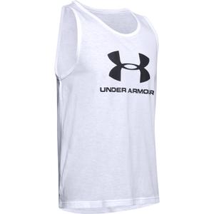 1329589-101-debardeur-under-armour-sportstyle-logo-blanc-noir