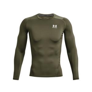 1361524-390-sous-maillot-manches-longues-under-armour-heatgear-vert-marine-blanc