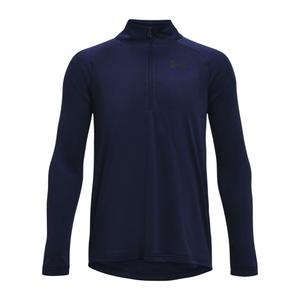 1363286-410-veste-de-survetement-1-2-zippe-enfant-under-armour-tech-tm-2-0-bleu-navy-noir