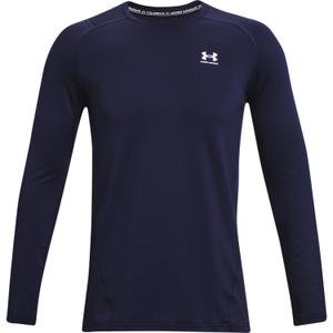 1366068-410-maillot-ajuste-col-rond-under-armour-coldgear-bleu-navy-blanc