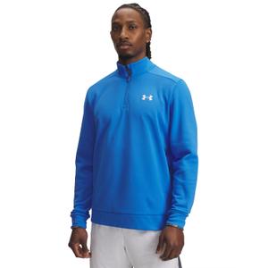 1373358-402-haut-d-entrainement-1-4-zip-under-armour-fleece-blue-atlantis