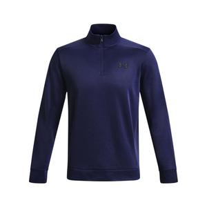 1373358-410-veste-1-4-zippee-under-armour-fleece-r-bleu-navy-noir