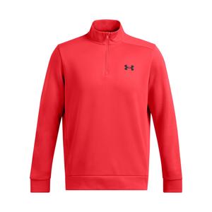 1373358-713-sweatshirt-1-4-zip-under-armour-fleece-r-racer-red-noir
