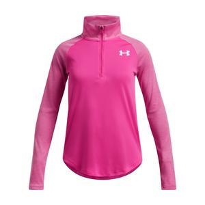 1379532-653-sweatshirt-1-2-zip-fille-under-armour-tech-tm-rebel-pink-argente