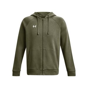 1379767-390-sweatshirt-a-capuche-full-zip-molleton-under-armour-rival-vert-marine-blanc