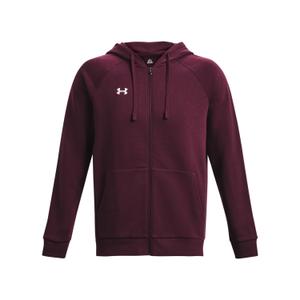 1379767-600-sweatshirt-a-capuche-full-zip-molleton-under-armour-rival-bordeaux-blanc