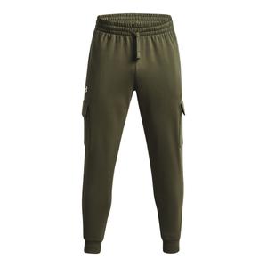 1382134-390-jogging-under-armour-rival-fleece-vert-marine-blanc-blanc
