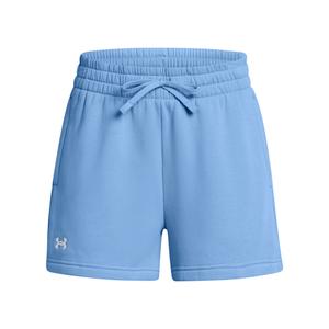 1382723-465-short-femme-under-armour-rival-fleece-horizon-blue-blanc