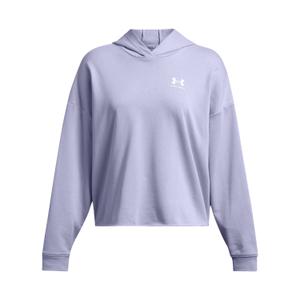 1382736-539-sweatshirt-a-capuche-oversize-femme-under-armour-rival-terry-celeste-blanc