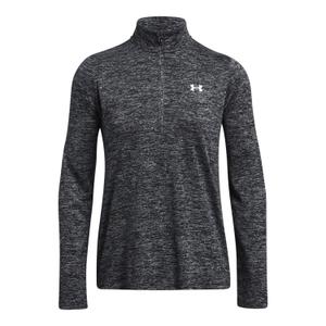 1384225-001-haut-d-entrainement-1-2-zippe-femme-under-armour-twist-noir-blanc