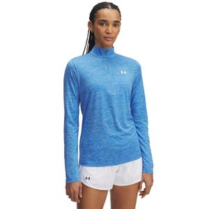 1384225-402-haut-d-entrainement-1-2-zip-femme-under-armour-tech-blue-atlantis