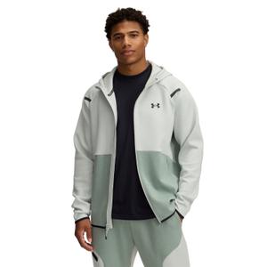 1389352-377-sweatshirt-a-capuche-zippe-under-armour-unstoppable-fleece-hydro-green-silica-green-black