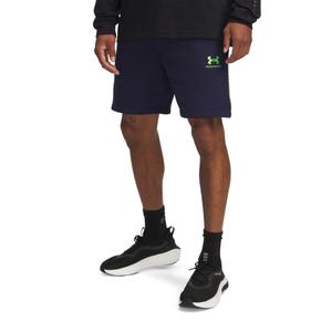 1390299-411-short-under-armour-fleece-taping-bleu-navy-cyber-green