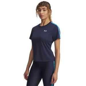 6003915-403-maillot-femme-under-armour-tech-wordmark-tape-washed-navy-high-vis-yellow-white